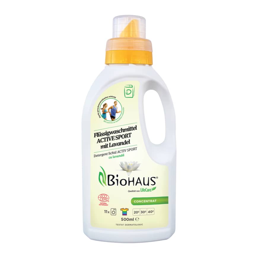 Detergent lichid ACTIV SPORT cu lavanda, pentru echipamente sportive BioHAUS